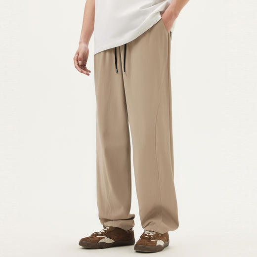 gxg.jeans男装 多色格纹肌理简约宽松直筒休闲长裤男裤 25夏热卖 商品图2