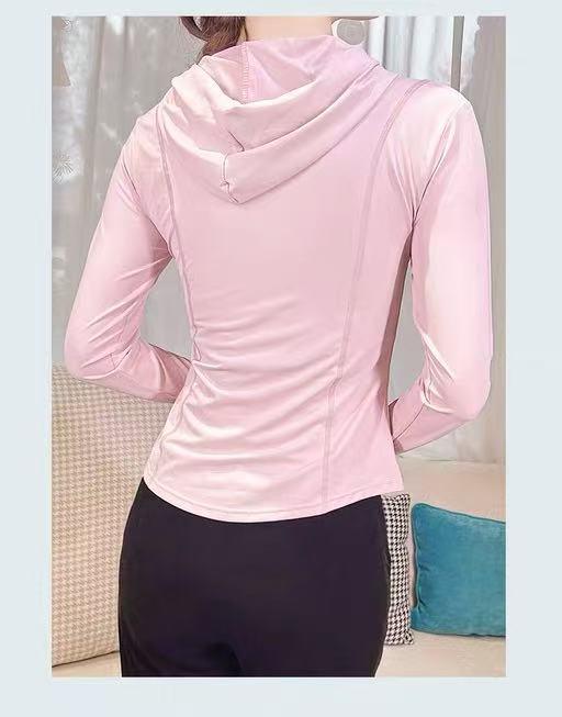 【新品特卖】鱼骨修身显瘦连帽防晒衣（轻微勾丝痕）-喜出 商品图3