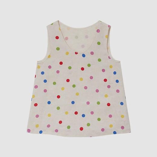 【高品质私服】【IC亚麻平纹布多巴胺彩色圆点花式上衣+半身裙】小A型极简廓形，与俏皮圆点印花结合，彰显质朴自然气息G1490/G1489-CC【无标出货 介意慎拍】 商品图8