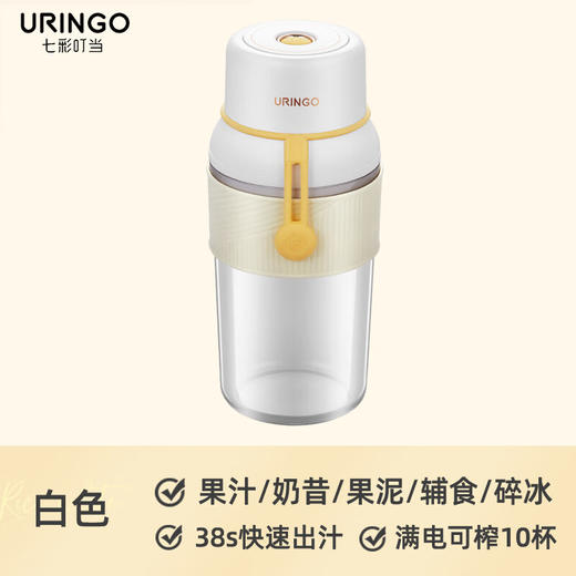 七彩叮当榨汁机小型便携式电动果汁机家用迷你300mL榨汁杯ZZ01 商品图0