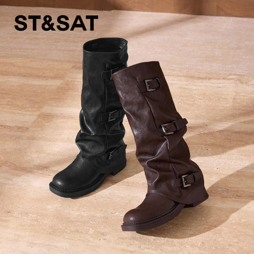 【筒高可选】星期六复古西部时髦裤腿靴SSD4117C4D/SSD4116C4E 商品图1