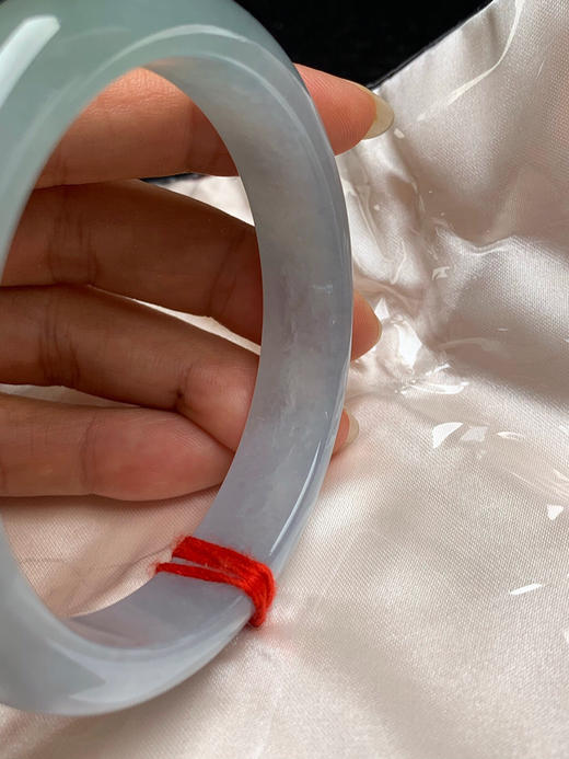 620512，58圈口，冰晴正圈平安镯，冰透有光感，淡色半山半水 商品图3