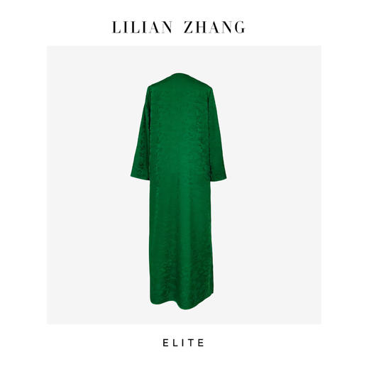 E系列-定制—东方意蕴—“中式老钱”—提花新中式H型连衣裙 2401072 商品图1