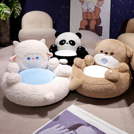 自然醒胖哒翻肚皮蒲团坐垫可爱懒人沙发椅榻榻米地上蒲团看书小坐墩QYL 商品图10