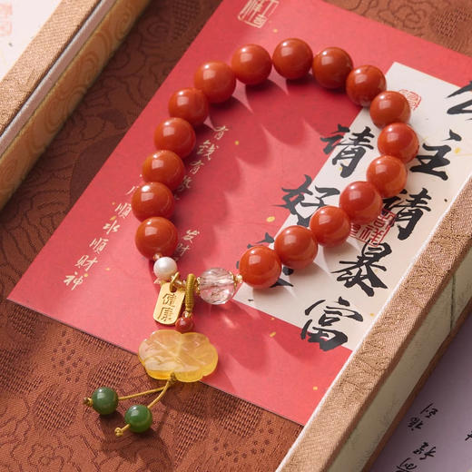 【普陀】天然南红玛瑙手串 可送人自用-普陀山发货 商品图1