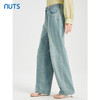 NUTS商场同款夏季复古气质宽松直筒百搭水洗牛仔长裤422112282 商品缩略图1
