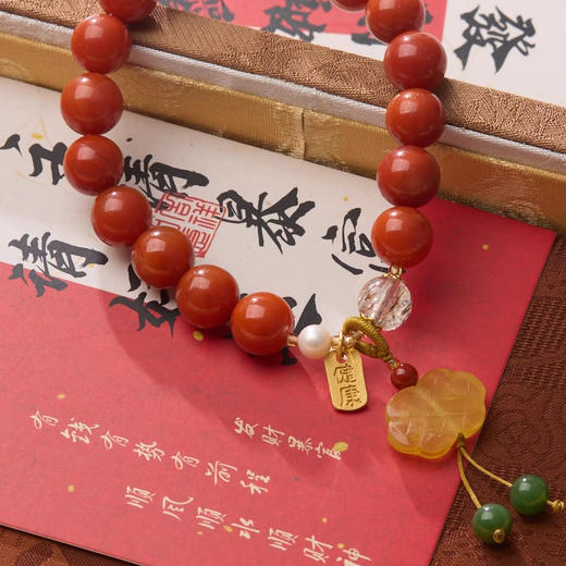 【普陀】天然南红玛瑙手串 可送人自用-普陀山发货 商品图2
