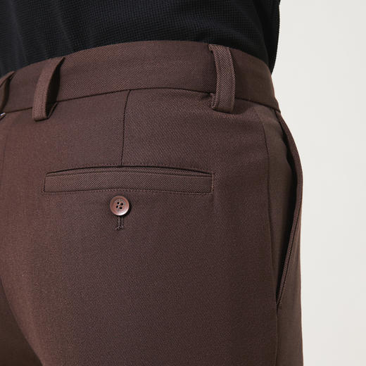 【含羊毛/莱赛尔】柒牌男士休闲裤2025秋冬保暖通勤商务直筒长裤129H70890 商品图3