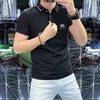 高档丝光棉珠地棉男士Polo衫立体凹凸工艺简约时尚男装   JYYP-G17#三色翻领 商品缩略图3