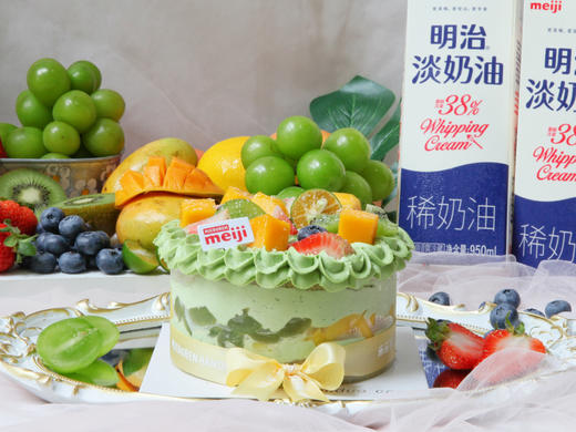 抹茶鲜果 明治淡奶油 五十铃抹茶粉 时令鲜果 商品图1