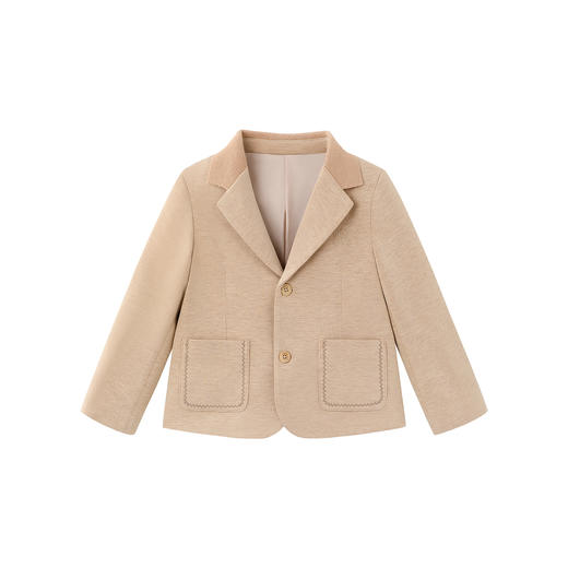 【高定系列】英氏儿童西服春秋男童小西装外套礼服保暖羊毛西装 商品图4