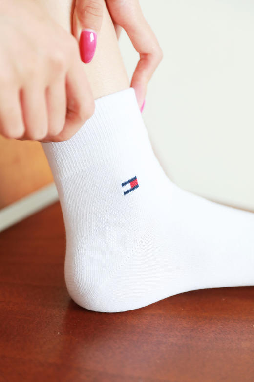 好爱好喜欢啊啊啊，全棉是真的好穿。小标印花基础短筒袜C071660 商品图10