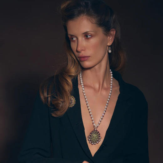 北京仓｜Lorina Balteanu-MOONA-碧玺 耳环［法国设计师］ 商品图1