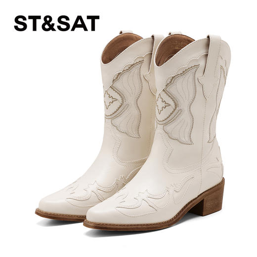 【精致刺绣】星期六美拉德西部牛仔靴SSD3116C42 商品图9