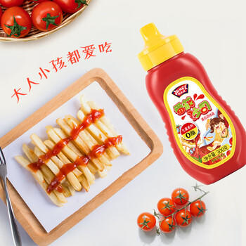 极美滋儿童番茄沙司300g 0脂肪意面薯条披萨寿司炸鸡酱料番茄酱无防腐剂 /粮油调味 /调味品 /西式酱料 商品图2