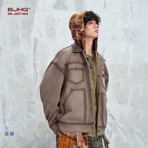 BJHG不计后果美拉德复古工装外套男款秋季底特律美式工装夹克外套 商品图0