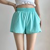 跃牌【安琪拉系列】新款夏季运动短裤女带口袋宽松双层防走光薄款假两件短裤DK-5003 商品缩略图2