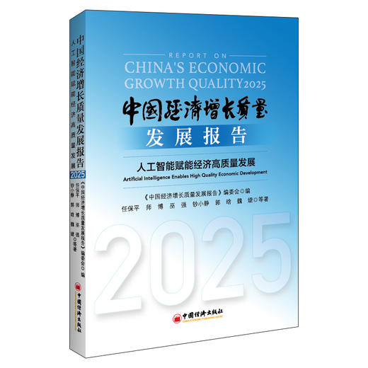 中国经济增长质量发展报告（2025）——人工智能赋能经济高质量发展  未来我国人工智能技术的发展思路 商品图0