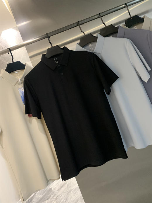 原799！2025冰肤速干无痕压胶!夏季轻商务休闲百搭短袖POLO衫男款！ 商品图8