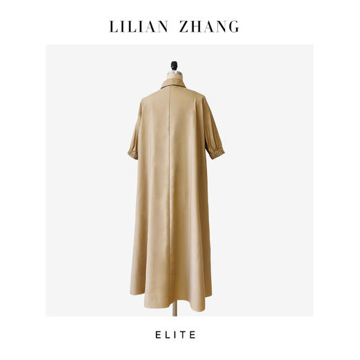 E“定制”——静奢风———巴黎街头—— 法式风情优雅文艺衬衫裙 2501066 商品图4