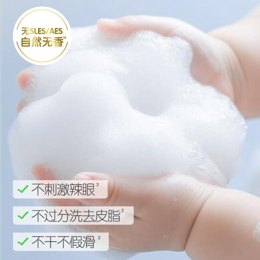 【官方自营】奚梦瑶推荐！PIGEON/贝亲婴儿仿生胎脂洗发沐浴泡泡380ml 商品图2