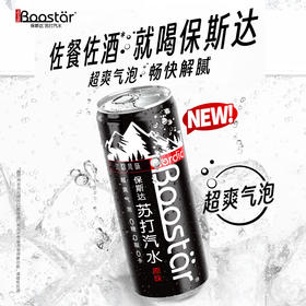 保斯达 原味苏打330ml*24纤体罐北欧风味气泡丰盈口感清爽