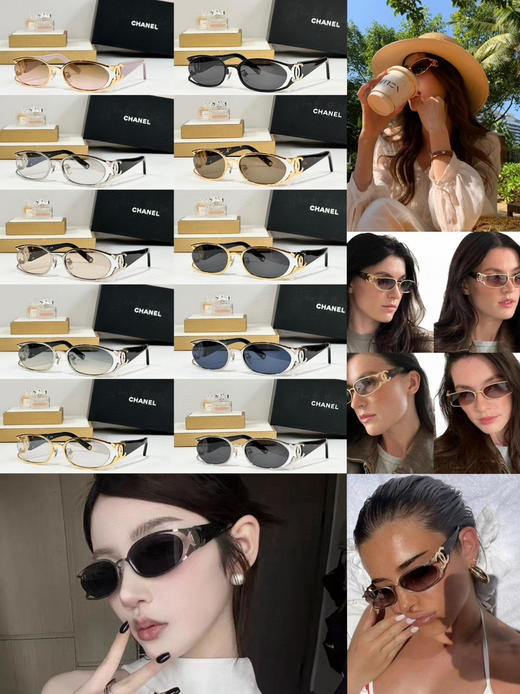 夏季特惠💰290 香奈儿太阳镜 Chane*
Mod：ch4024
Size：55-19-130mm 商品图2
