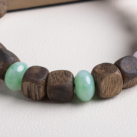 xy0455沉香+翡翠绿松石手串 商品图5