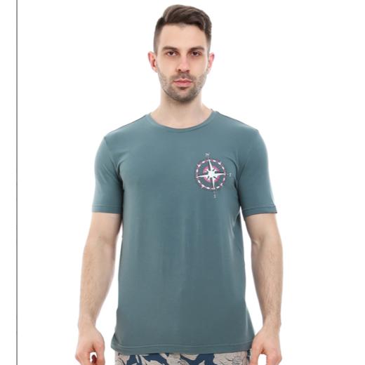 豪门男士圆领家居上衣短袖可外穿宽松舒适休闲商务M152103 商品图2