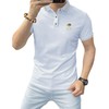 潮男欧货男装短袖Polo衫修身型时尚百搭男士上衣休闲夏季衣服    JYYP-G31#长城扁机 商品缩略图4