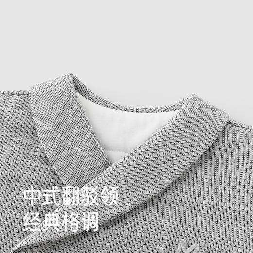 【高定系列】英氏婴儿连体衣秋冬新款保暖棉羊毛男宝宝外出服哈衣 商品图2