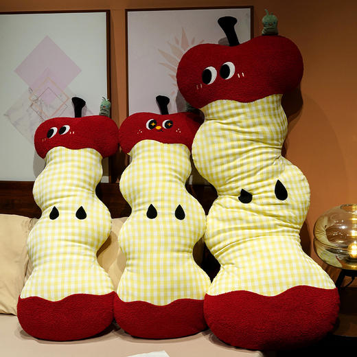 自然醒大眼红苹果云朵长条睡觉抱枕长条夹腿毛绒玩具女生卧室靠枕玩偶娃娃礼物QYL 商品图11