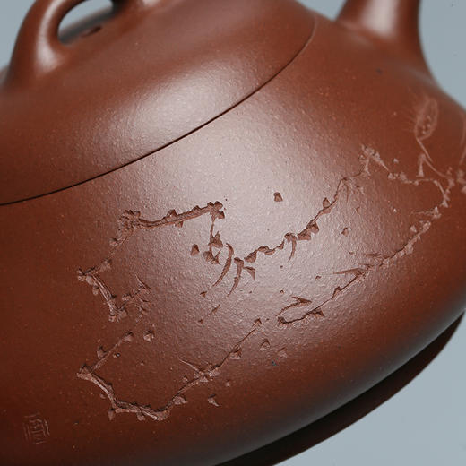 百年紫砂品牌铁画轩出品 底槽清 寅春高瓢紫砂壶190ml 商品图4