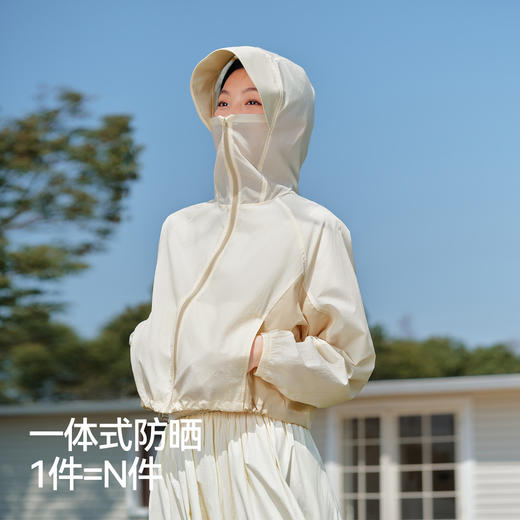 防晒外套|森马外套女短款宽松拼接网眼2025新款夏季凉感拼色夹克 商品图2