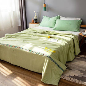 【柠香夏凉被原价199！今天79元起特价抢！】开诚柠檬清香夏凉被，牛奶丝水洗棉！基地直邮