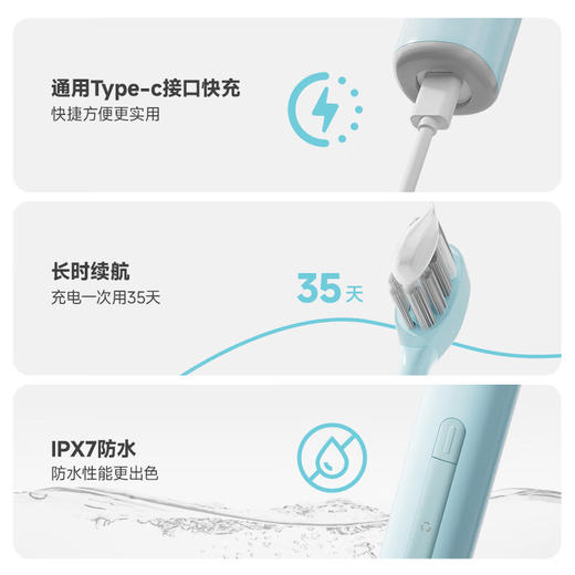 小画仙新一代扫阵护龈2024缪斯金奖抗菌护龈牙刷LDYS-1200 商品图3