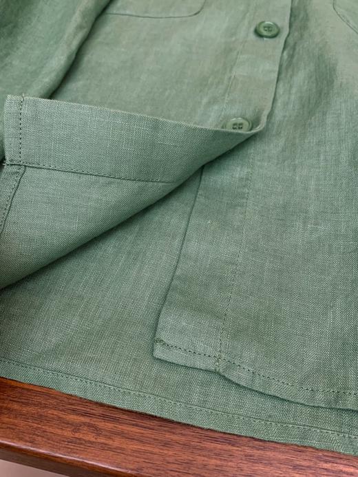 【高品质私服】【IC蟹壳青亚麻平纹衬衫+平纹短裤】简约设计突出面料与剪裁，尽显休闲随性，独特纹理，质朴格调G1481/G1476-CC【无标出货 介意慎拍】 商品图10