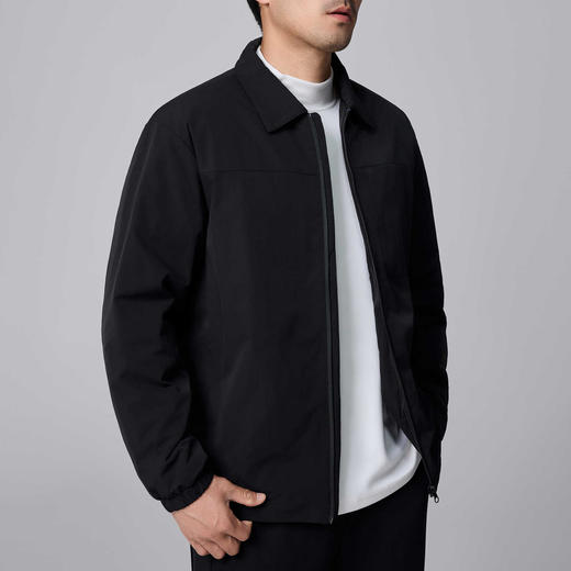 墨麦客男装赛络纺衬衫式鸭绒羽绒服男2024冬季新款轻型短款外套男 商品图1