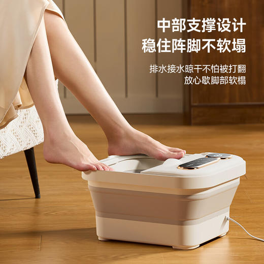 康佳（KONKA）泡脚桶按摩加热足浴盆恒温电动洗脚桶足疗盆家用10L加大容量数码触控 KZYP-5008 商品图4
