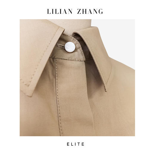 E“定制”——静奢风———巴黎街头—— 法式风情优雅文艺衬衫裙 2501066 商品图1