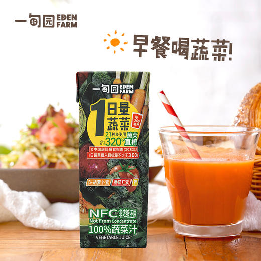 【代发 】一甸园纯蔬菜汁番茄汁直榨营养补充饮料200ml*10盒 商品图9