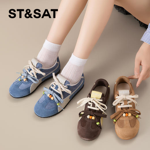 星期六时尚撞色复古舒适赛车鞋SSD3112WEU 商品图2