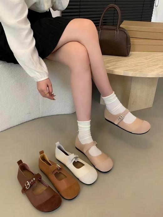 【GZ】无忧购“清仓大促”小香风豆豆鞋浅口玛丽珍鞋包头半拖鞋H226-1 J663-5 X11-05（截单后3-5天发货） 商品图5