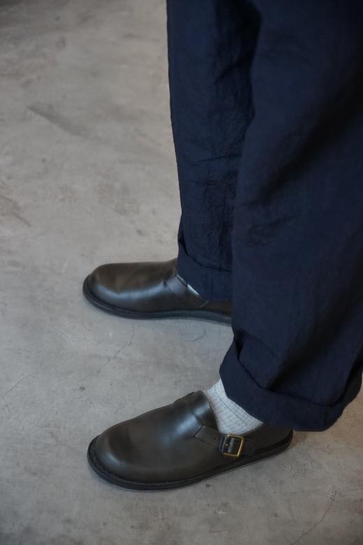 Manuelle Guibal 深蓝麻质阔腿裤 商品图4