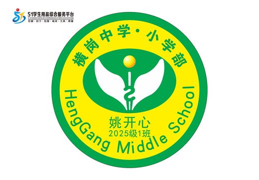 定制深圳市龙岗区横岗中学熨烫校徽礼服布标姓名贴胸章缝制包邮51 商品图3