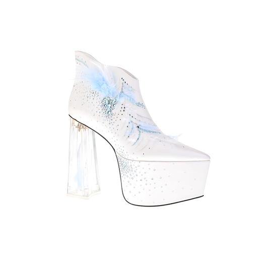 sheme景颇族原创设计全球限量版女式水晶刺绣高跟鞋奢华独特优雅可定制 商品图4