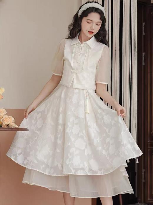 【新品推荐】瑟俪品牌-A111吊带新中式中国风套装-喜出 商品图1