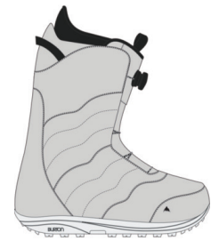 25/26BURTON雪鞋W MINT BOA GRAY CLOUD