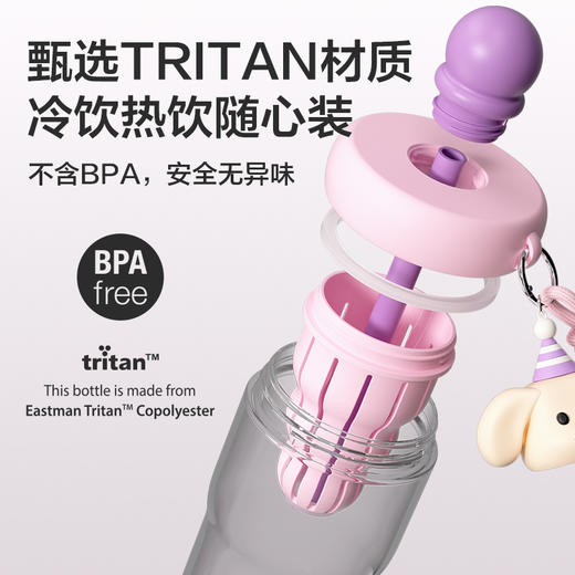 乐扣乐扣（LOCK&LOCK）吸管杯水杯Tritan材质ABF917 商品图1