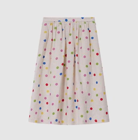 【高品质私服】【IC亚麻平纹布多巴胺彩色圆点花式上衣+半身裙】小A型极简廓形，与俏皮圆点印花结合，彰显质朴自然气息G1490/G1489-CC【无标出货 介意慎拍】 商品图9